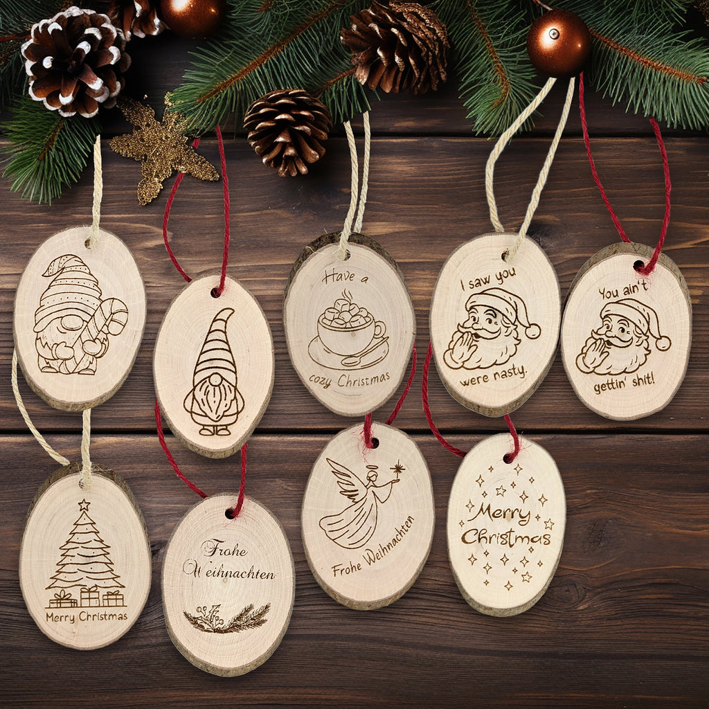 Anhänger Haselnussholz oval