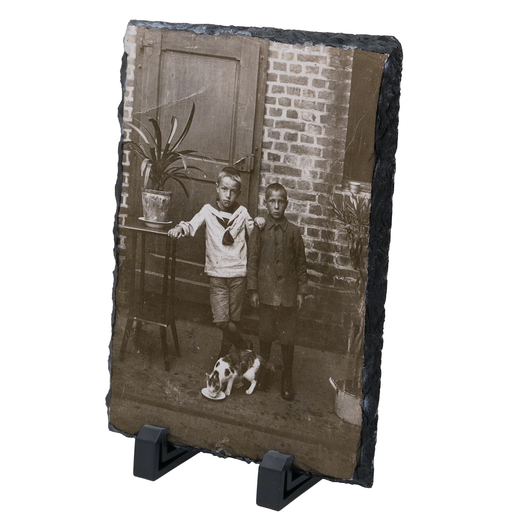 Schiefertafel mit Fotodruck
