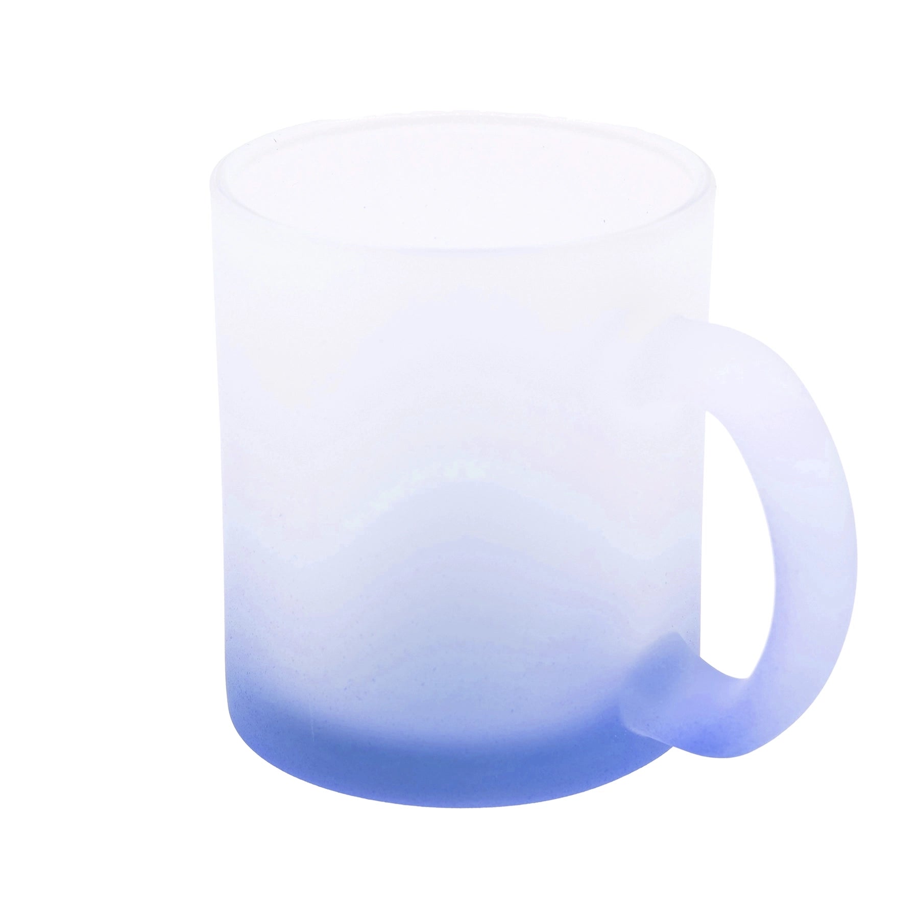 Glastasse blau
